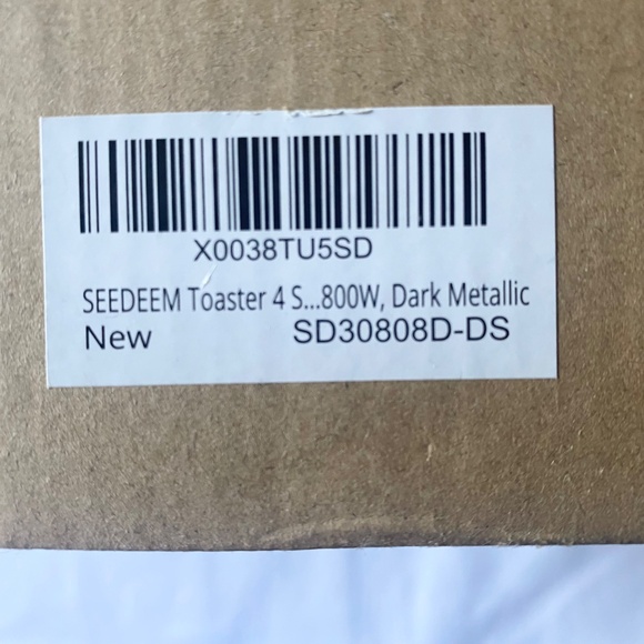 Seedeem Digital 4-Slice Toaster – Stainless Steel (Model SD30808D-DS) Brand new - Picture 3 of 8